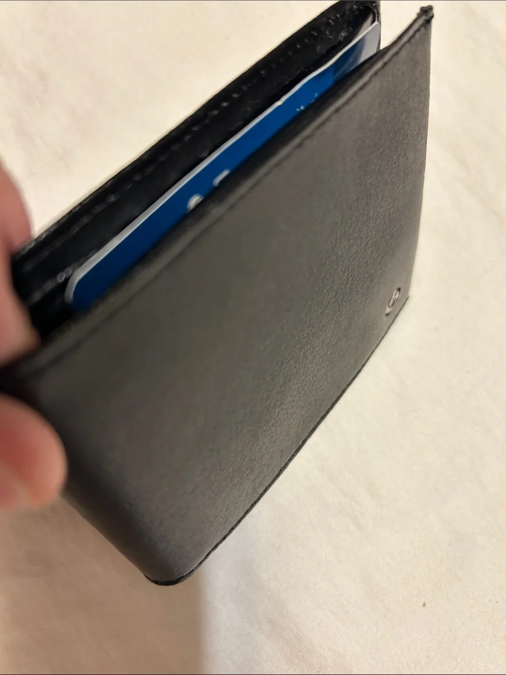 Samsonite Black Leather Bi-Fold Card Holder Wallet